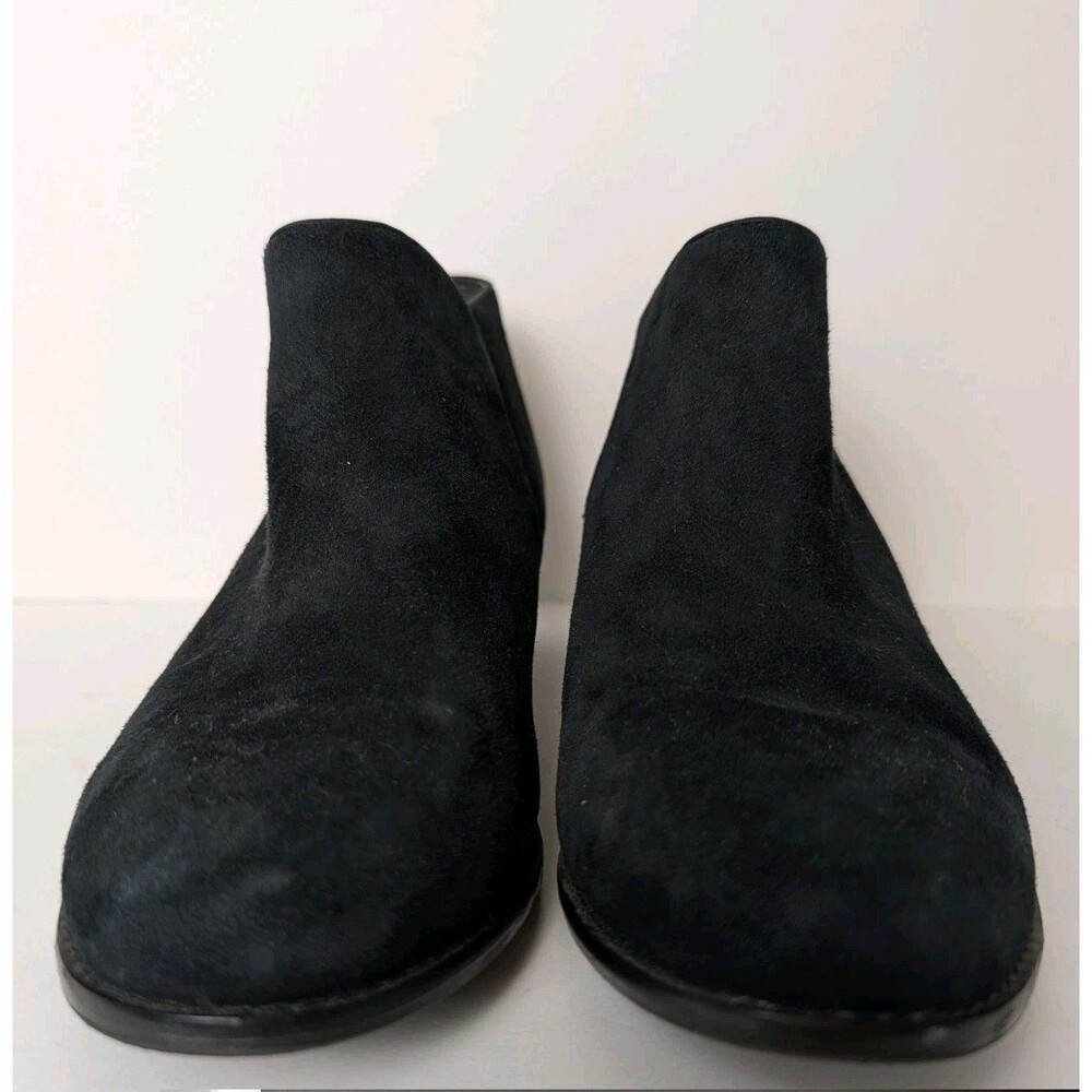 Vionic Joy Serena Ankle Boots Black Womens Size 7.5W Side Zipper Suede - Picture 3 of 11
